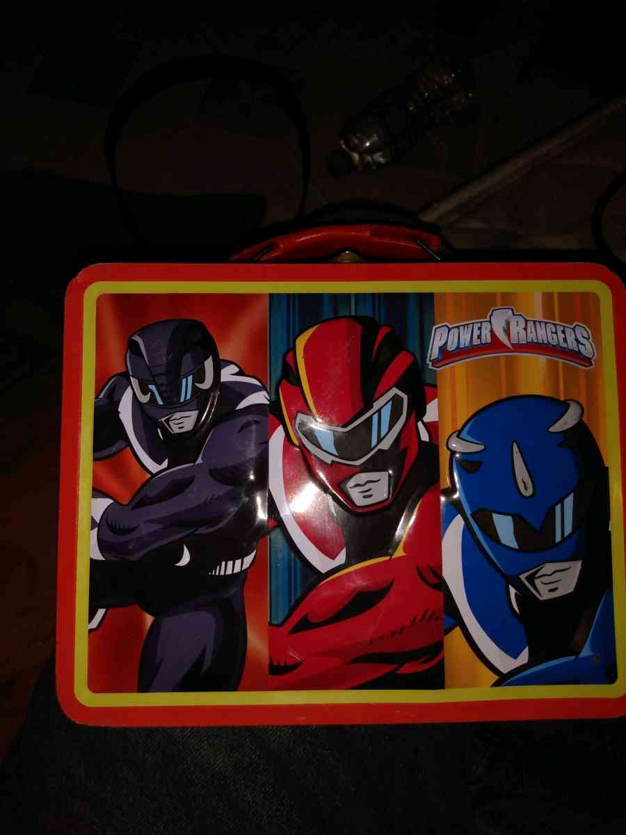 metal power rangers  lunch box