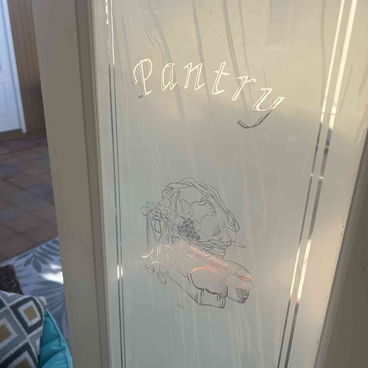 Pantry interior Door with glass