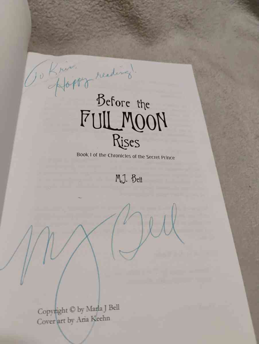 Before the Full Moon Rises Signed by author