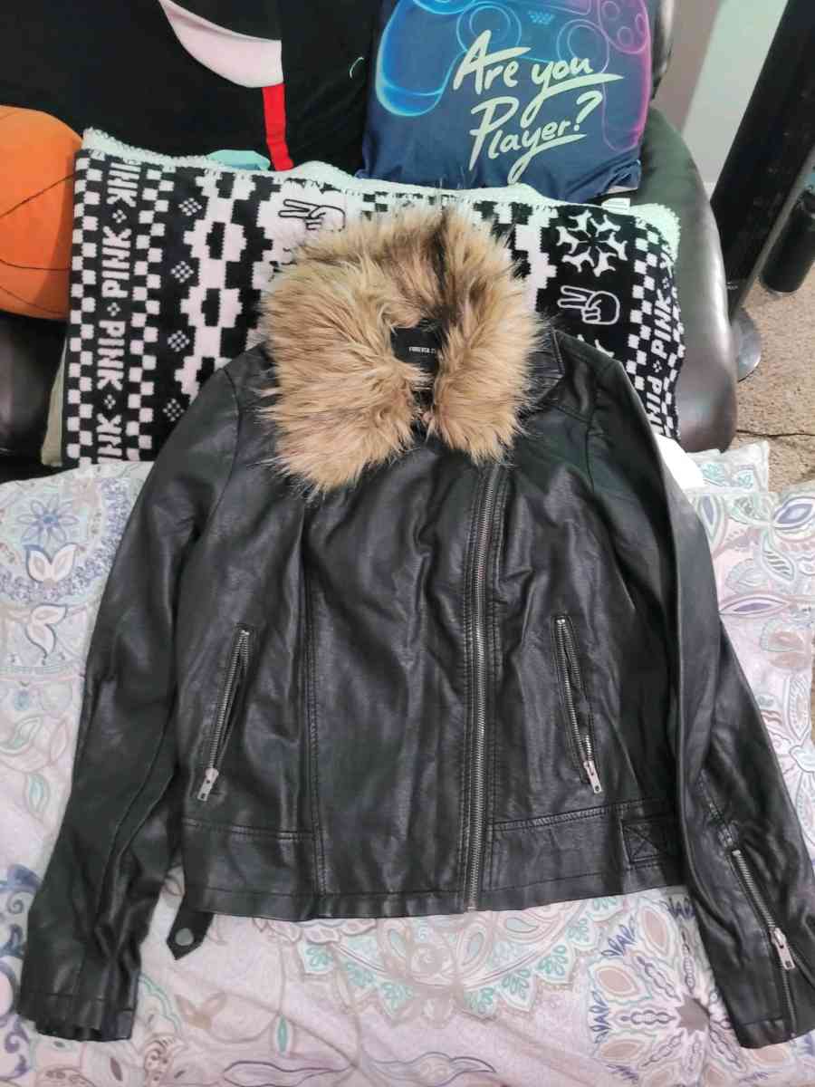 Forever 21 leather coat Ox