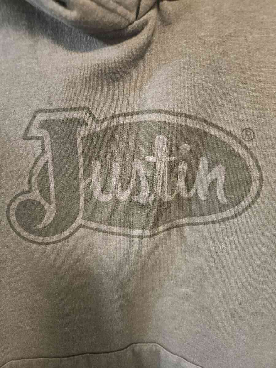 Justin Boots Mens Fleece Hoodie