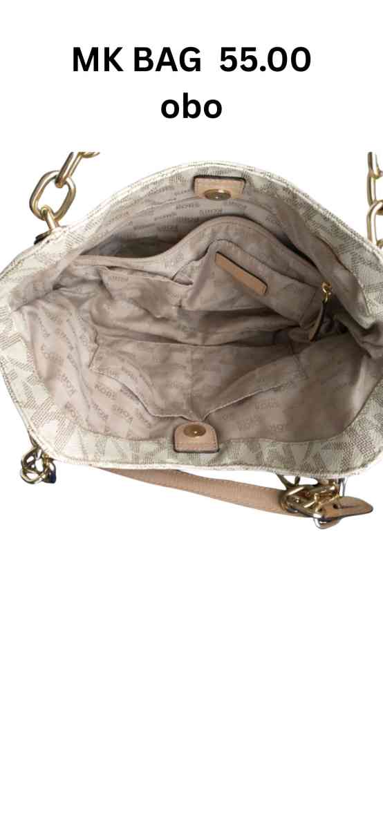 Mk bag beige cream