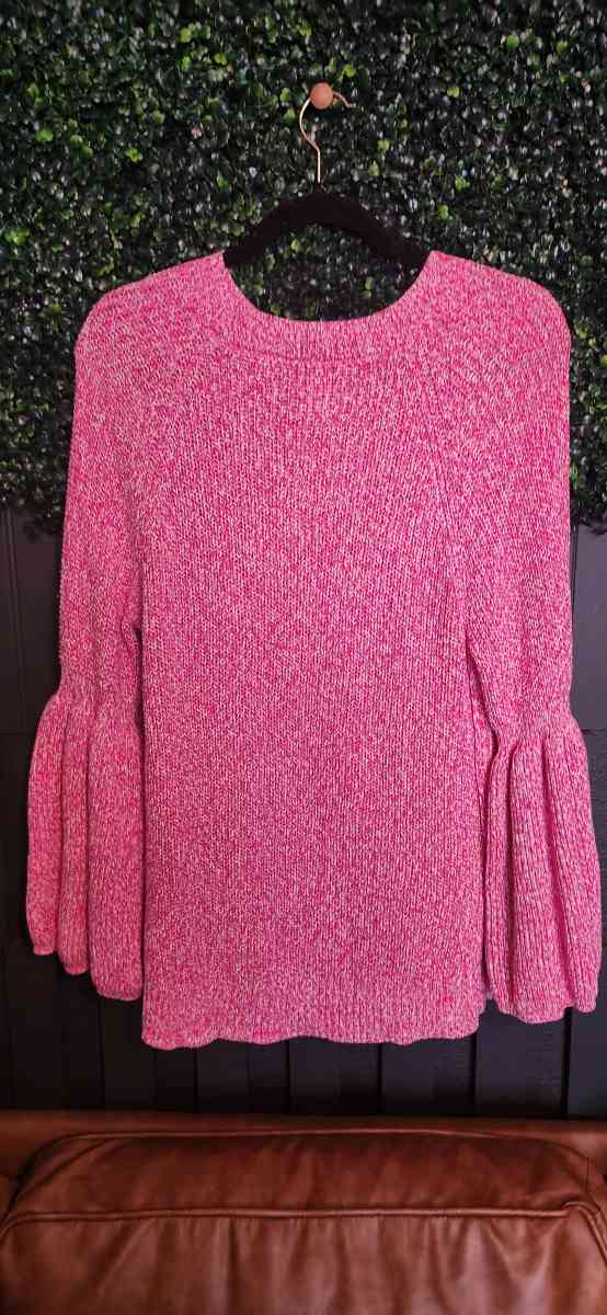Knit Sweater G by Giuliana Bell Sleeve Pink Pullover