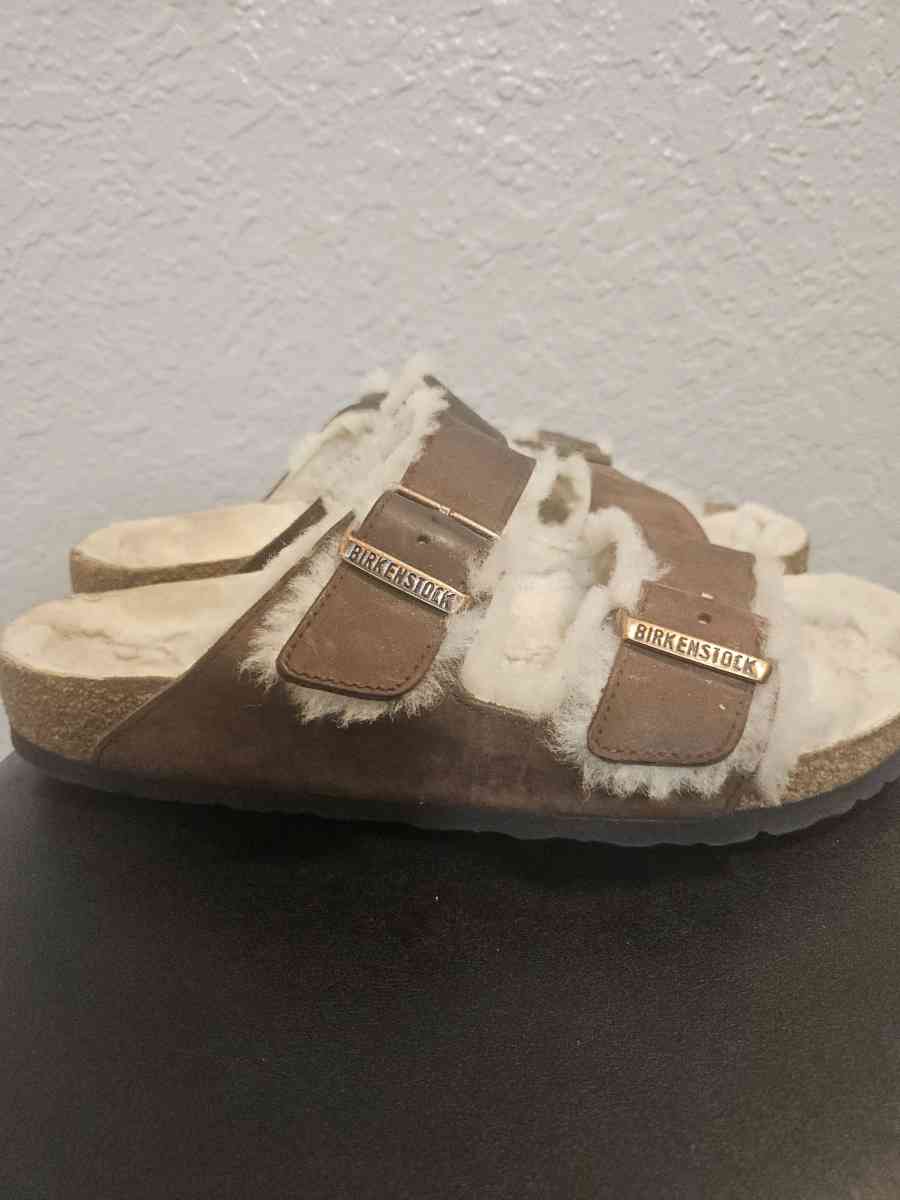 Birkenstock Arizona Fur Shearling Sandals