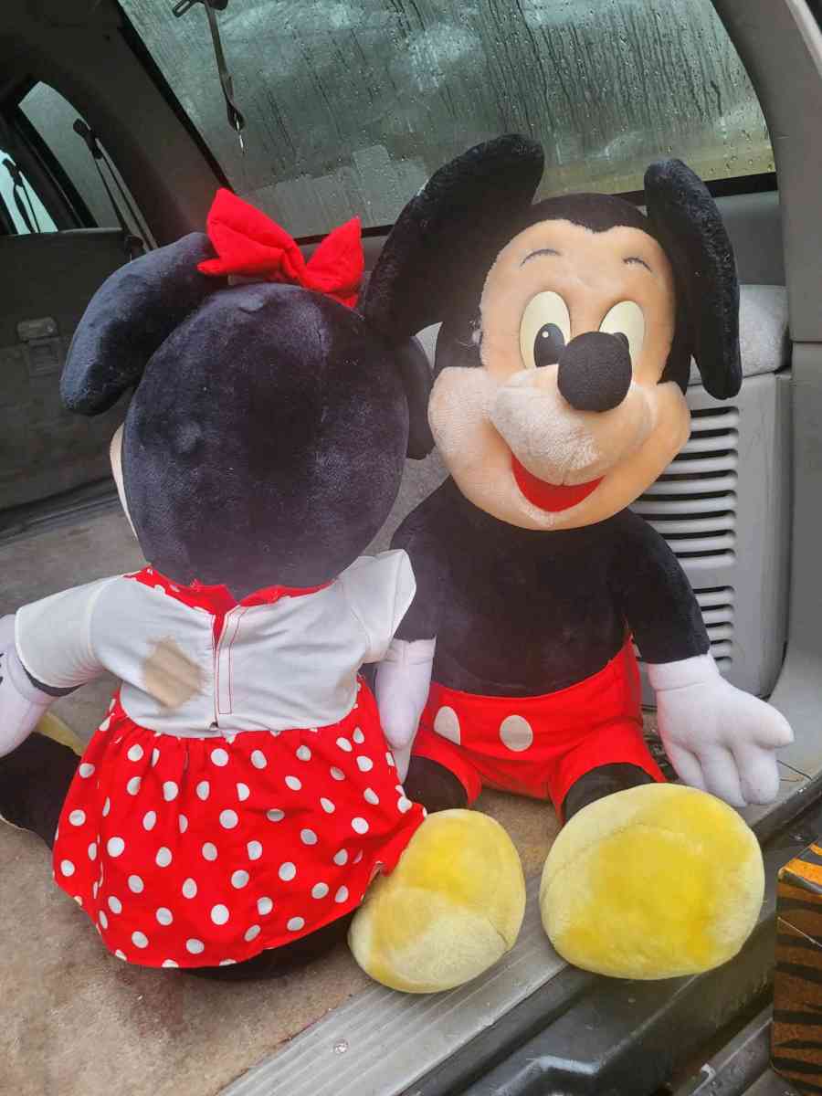 Minnie and Mickey big stuff animals