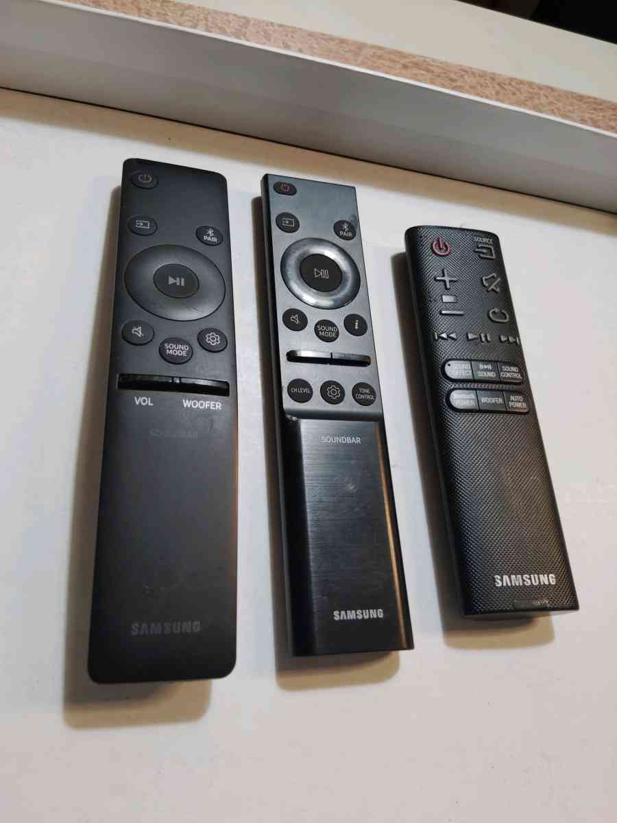 3 Samsung sound bar subwoofer remote control