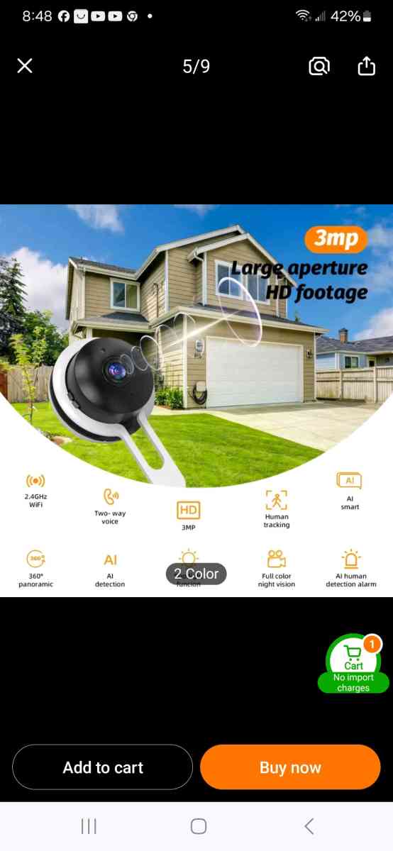 Brand New Indoor Security Camera