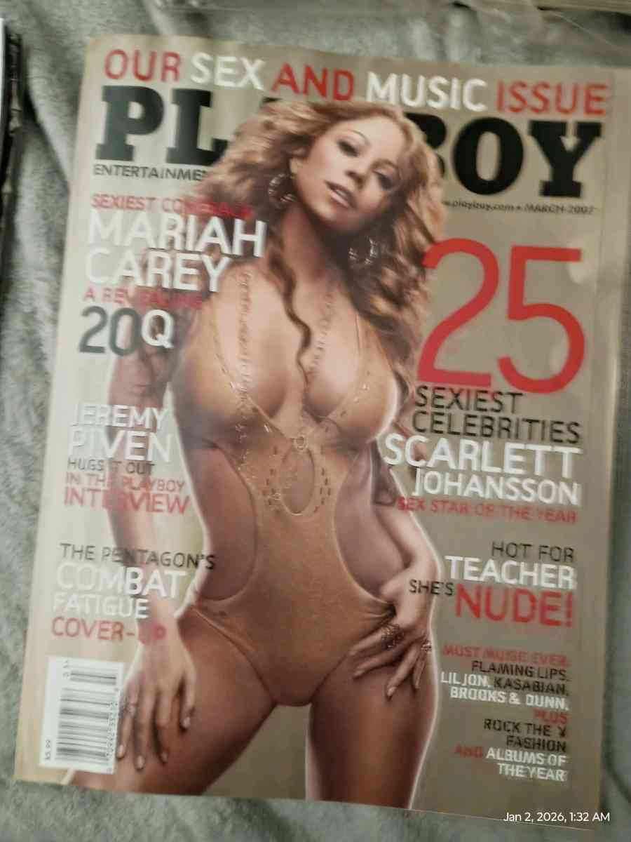 2007 vintage Playboy magazines new n used still in plastic