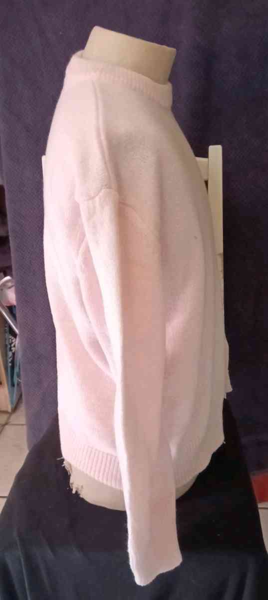 Pink Crystal Cuff Crewneck Sweater