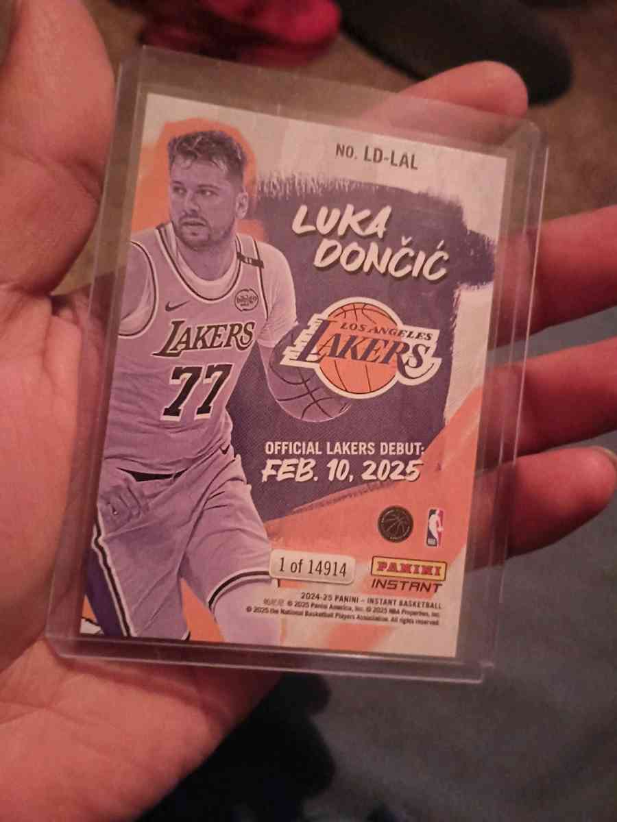 Lakers Luka Doncic card