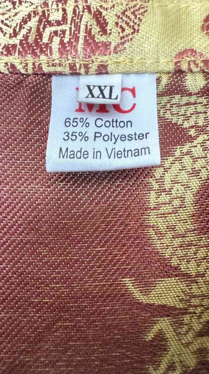 Chinese New Year Golden Dragon Jacket  Pants Set Size XXL WO