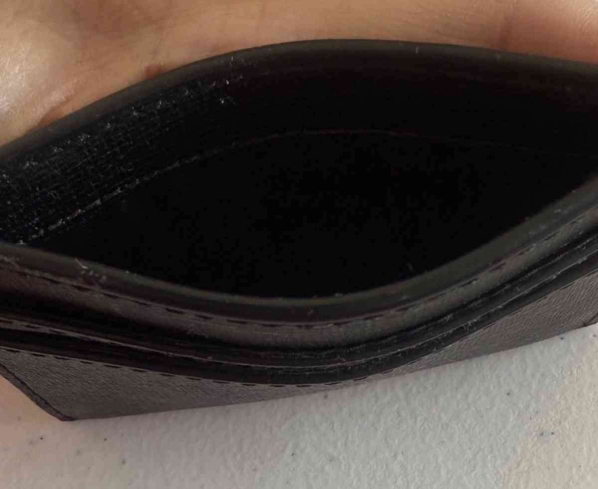 Authentic Coach New York Black Leather Card Holder Minimalis