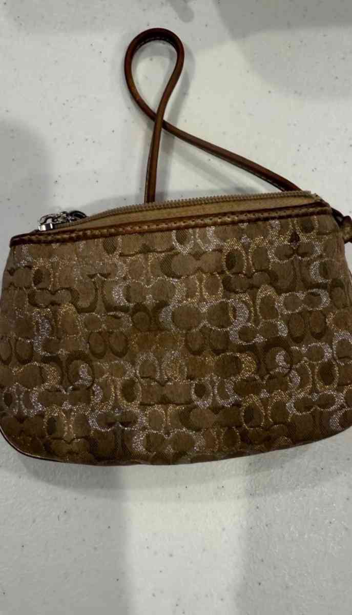 AUTHENTIC VINTAGE Coach Signature Wristlet Bundle  Set of 2