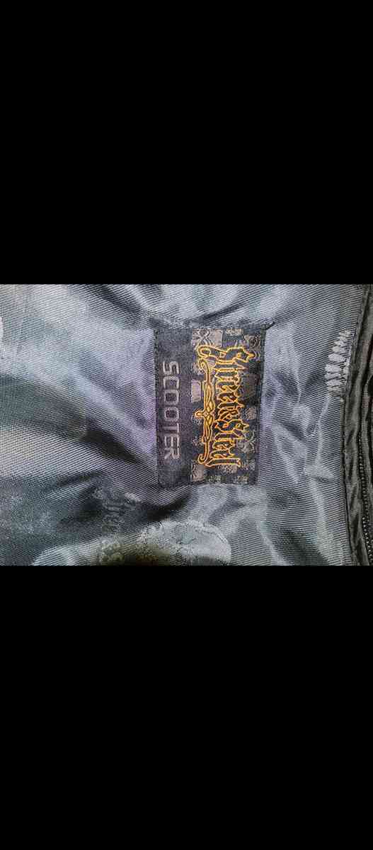 womens black leather jacket