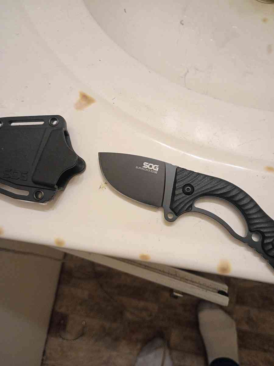 GOS tactical survivors EDC full tang fixed blade with sheath