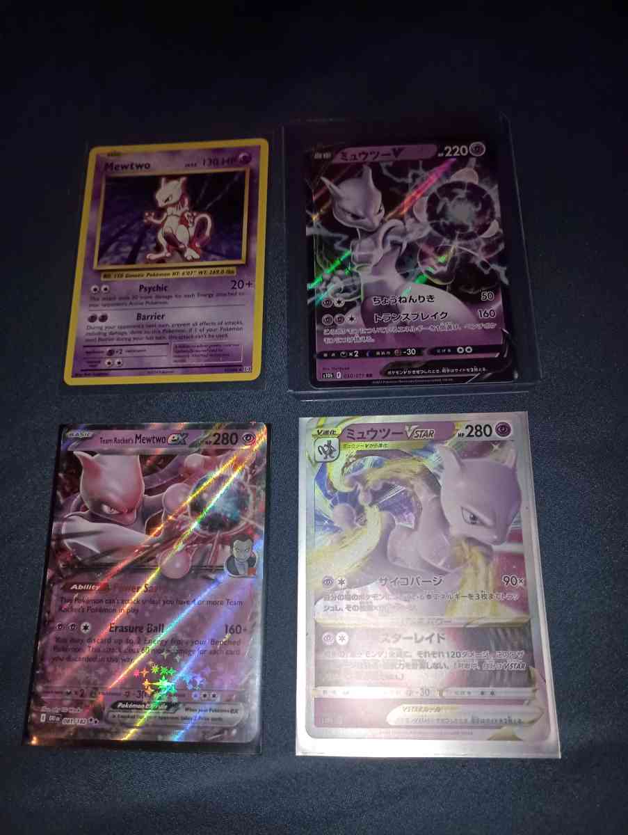 Pokemon cards Mewtwo