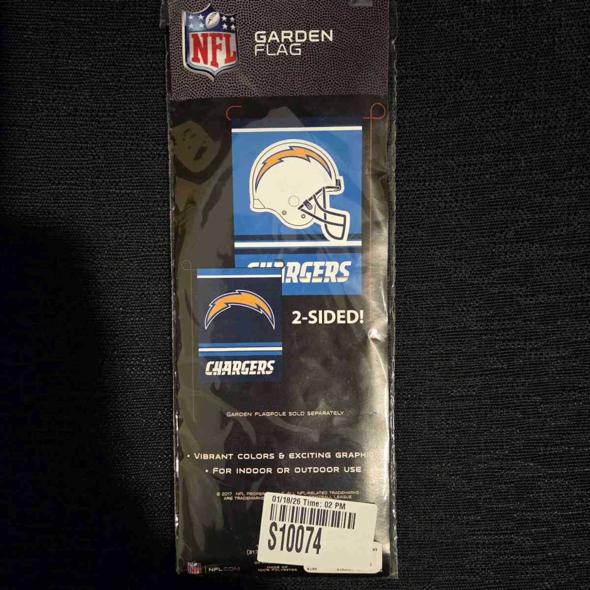 NFL Chargers Garden Flag New