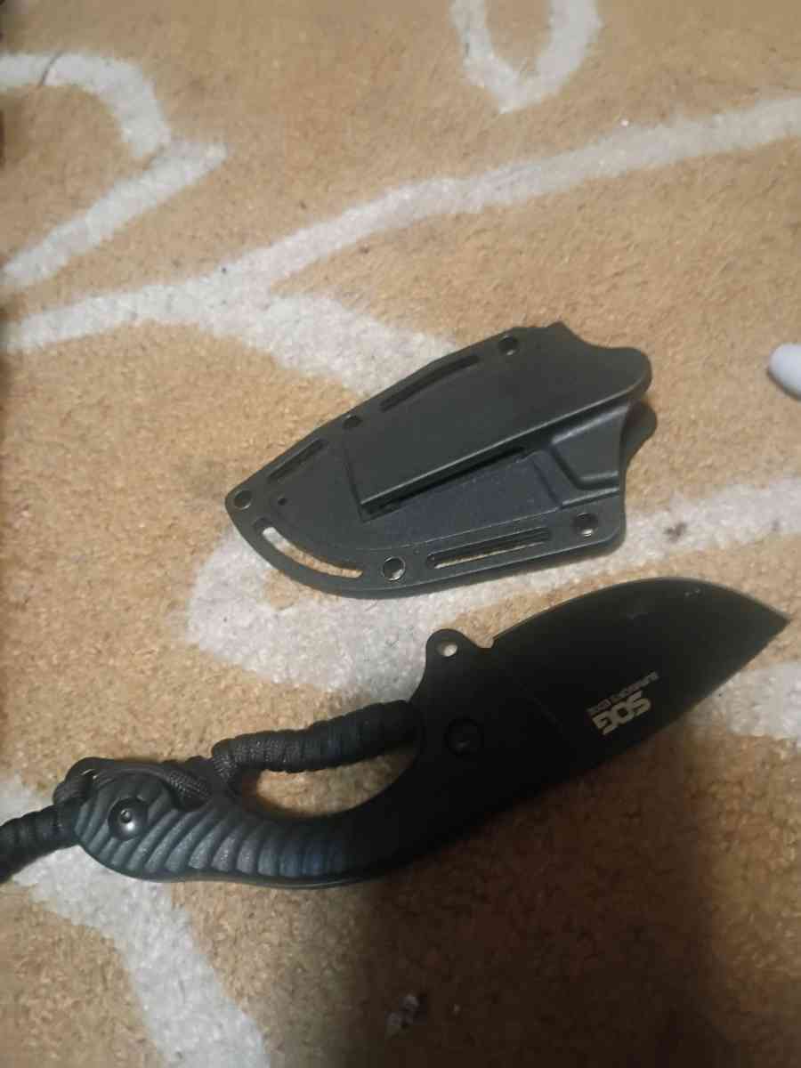 GOS tactical survivors EDC full tang fixed blade with sheath