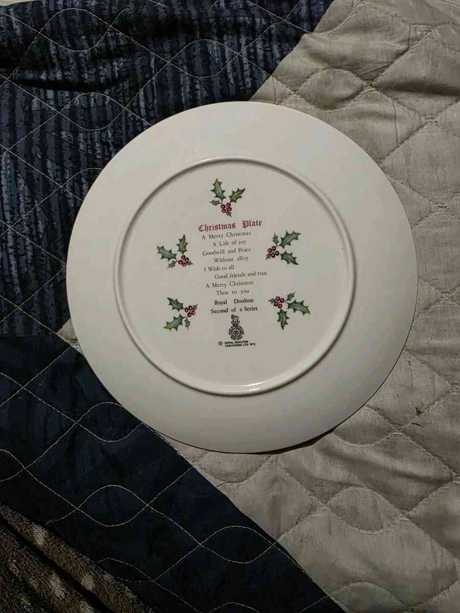 1978 Christmas plate