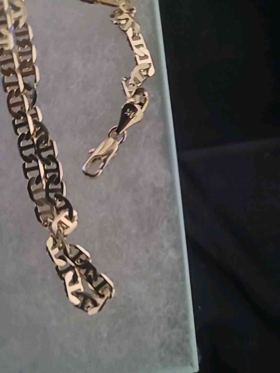 14k 4mm Mariner necklace