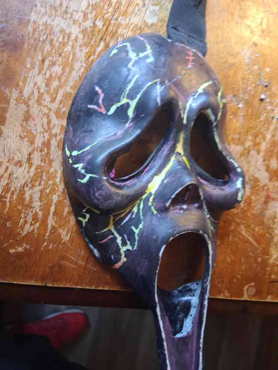 scream custom mask hand painted