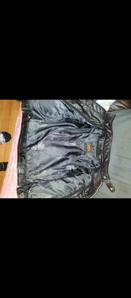 womens black leather jacket